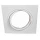 Foco basculante cuadrado empotrar Aluminio, para 1 Lámpara AR111/QR111, Blanco ó Texturizado